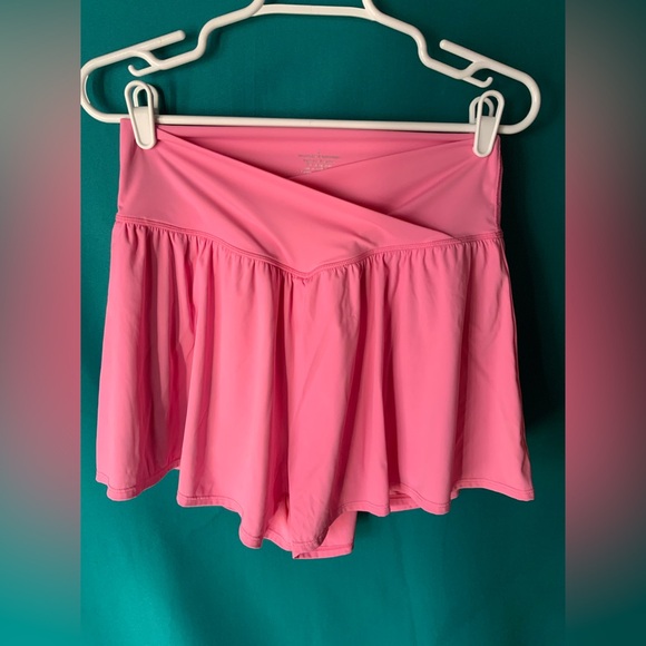 Pants - PINK ATHLETIC SKORT, HIGH-WAISTED WITH AN ELASTICATED CROSSOVER WAISTBAND, EUC